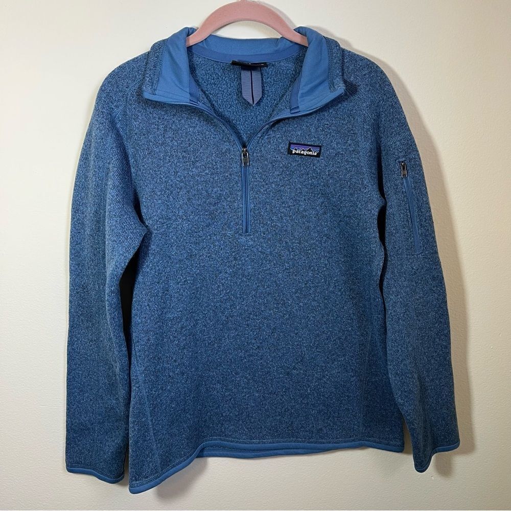 Patagonia Womens Blue Quarter-Zip Pullover